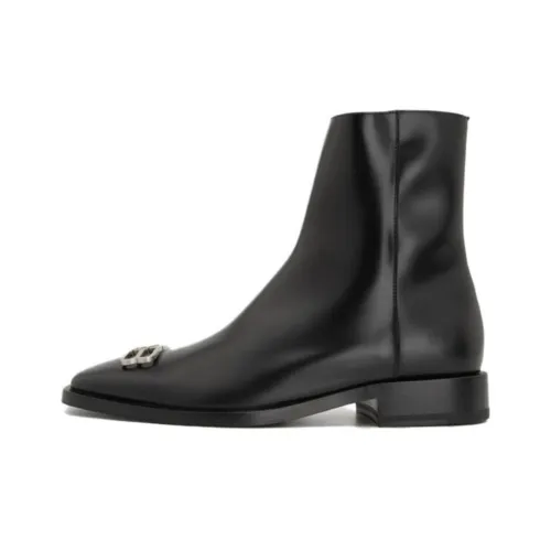 Balenciaga Ankle Boots Men Black