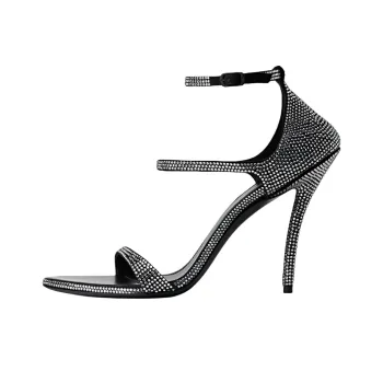 Balenciaga Honey Strap Sandals 11cm Women's Black