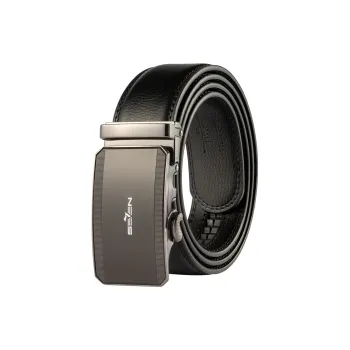 SEVEN Coated Leather Belts Men's 3.5cm