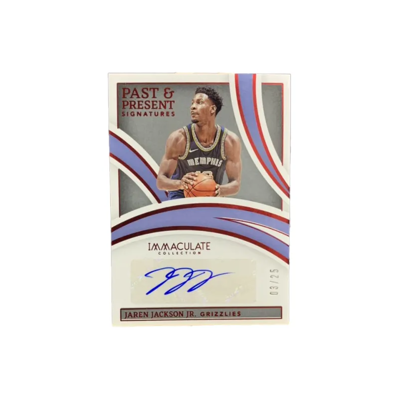 PANINI 2021 22 Jaren Jackson Jr. IMM Collection Signature 03/25 JJJ Star Card Pass Through Sports Cards 1 Pc-0