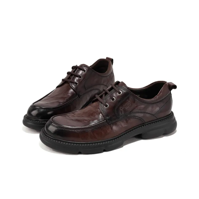 Crocodile Dress Shoes Men's Brown-2