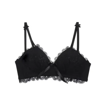 Flowers In Water Bra Women's Black