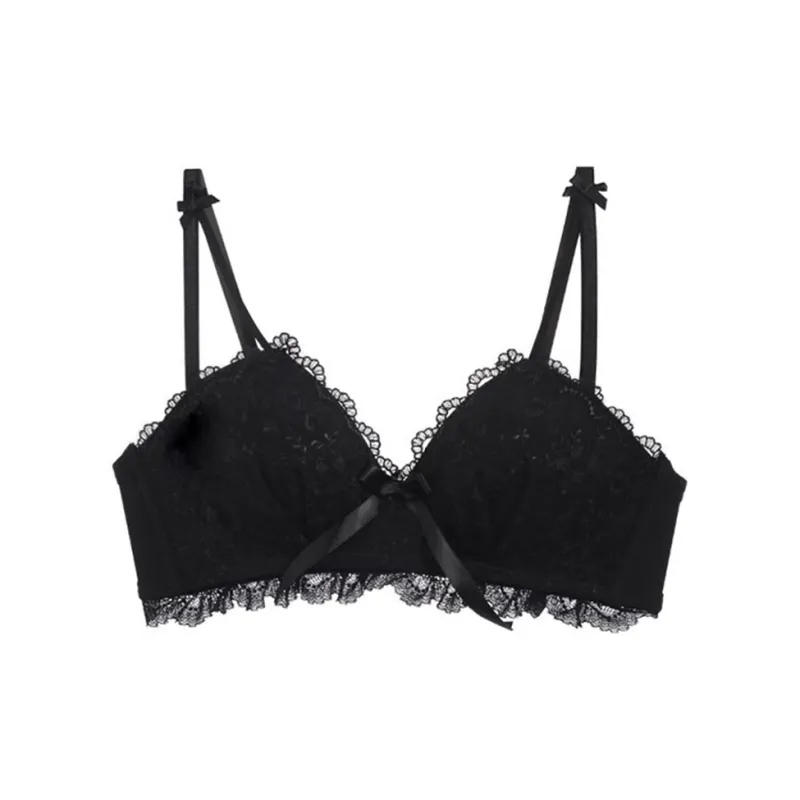 Flowers In Water Bra Women's Black-0