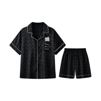 Qiao Ni Tong Pajama Set Men's Black