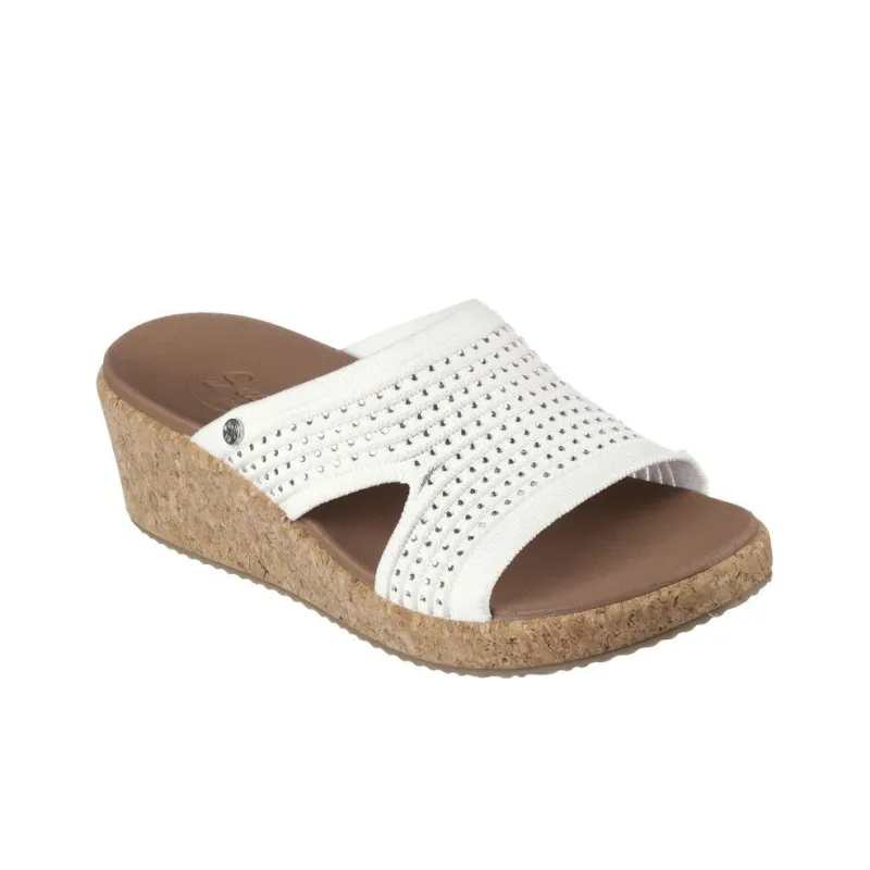 Skechers ARCH FIT BEVERLEE Slip-Resistant Abrasion-Resistant Slide Slippers Women's White-2
