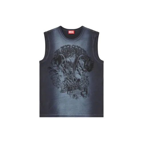 DIESEL Tank Tops Men Navy