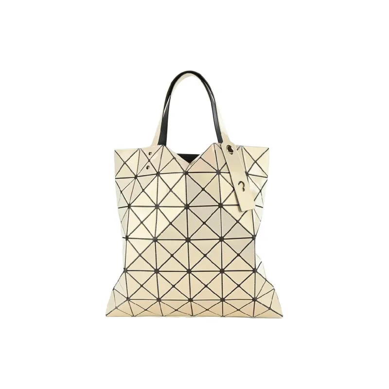 ISSEY MIYAKE Lucent One Tone Vinyl Chloride Resin Tote Bag Shopping Bag Handbag Women's Cream White Yellow-1