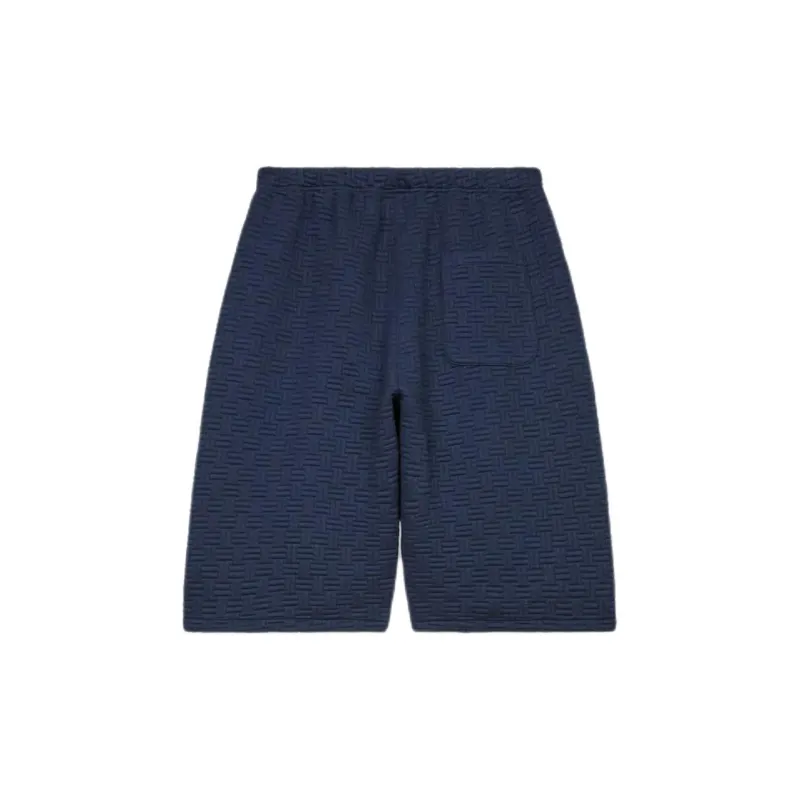KENZO Weave Logo Embroidered Bermuada Shorts-1