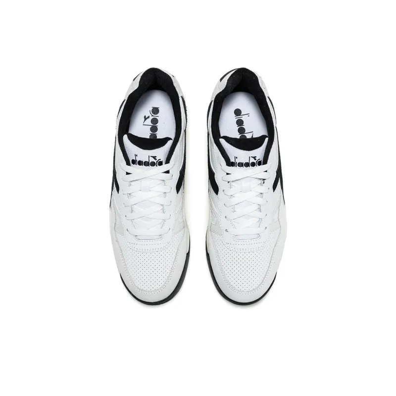 Diadora Winner Anti Slip And Wear Resistant Breathable Cushioning Low Top Casual Shoes Unisex White/Black-2