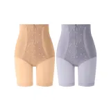 [Gauze Strong Tummy-Tucking 2 Pack]Skin+Gray Purple