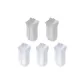 5 Pack (3 White+2 Light Gray)