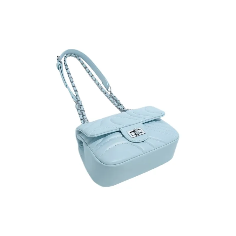 JANE KLAIN PU Crossbody Small Square Bag Regular Women's White/Black/Blue-26