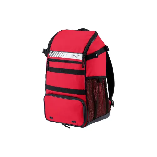 Mizuno Polyester Backpack Unisex Red