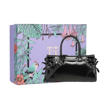 TTaG．baG Cow Leather One Shoulder Handbags Regular Women's Black/White