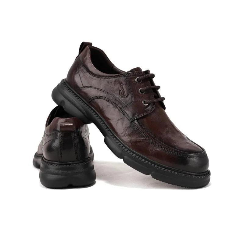 Crocodile Dress Shoes Men's Brown-4