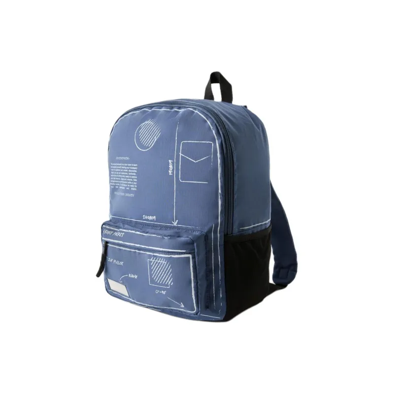 ZARA Polyester Backpack Mini Men's Blue-1