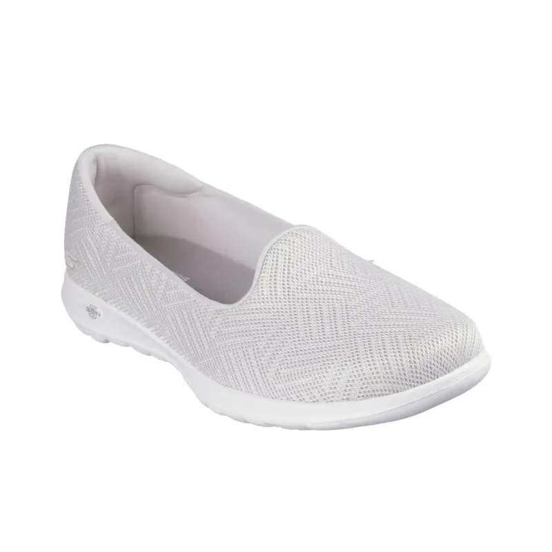 Skechers GO WALK Lite Non-slip Lightweight Low-Top Casual Shoes Women's White-2