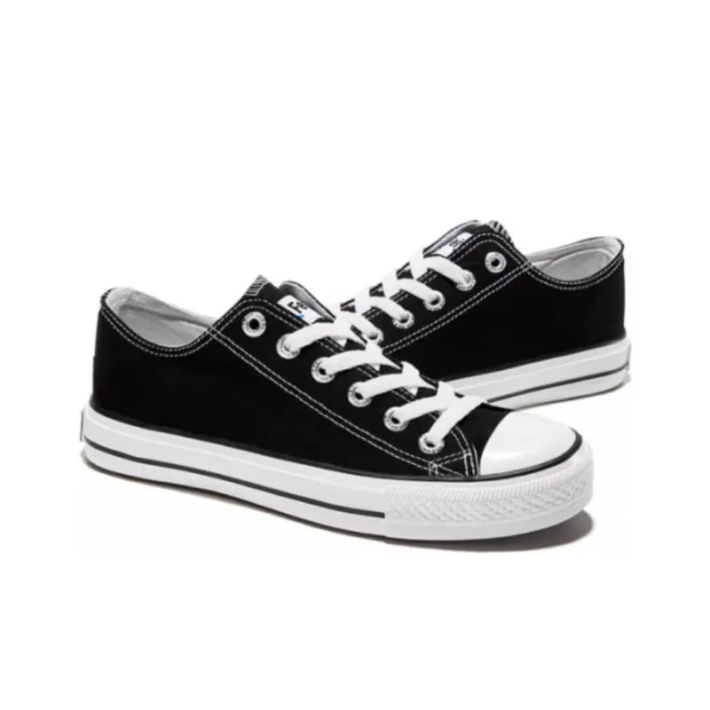 Dafu Leaps Forward Slip Resistant, Abrasion Resistant, Breathable, Lightweight Low Top Canvas Shoes Unisex Black-2