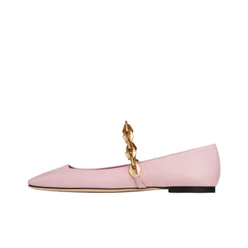 Jimmy Choo Diamond Tilda Flat Casual Single Shoes Women's Pink