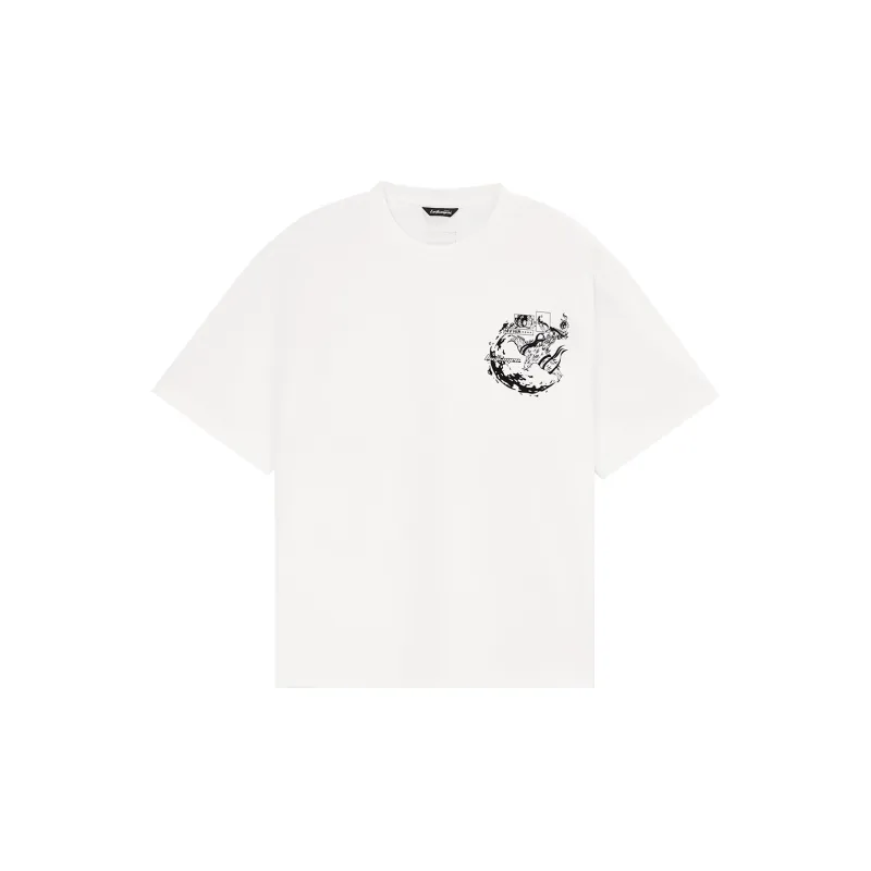LUJIAMEN T-Shirts Unisex White-1