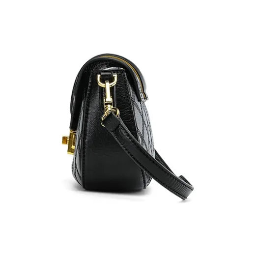 COOGI PU Shoulder Bag Crossbody Bag Regular Women's Black/White-4