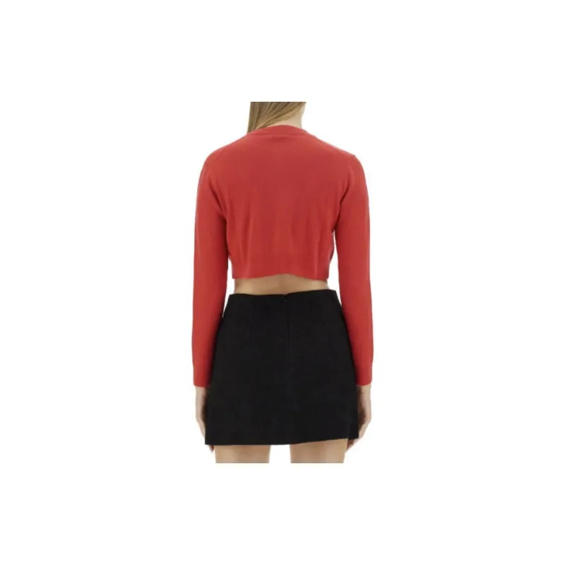 Patou Logo embroidered Cropped Jumper-1
