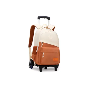 Natural Fish Nylon Backpack Regular Unisex Orange 6-Wheel Gray 6-Wheel Black 6-Wheel