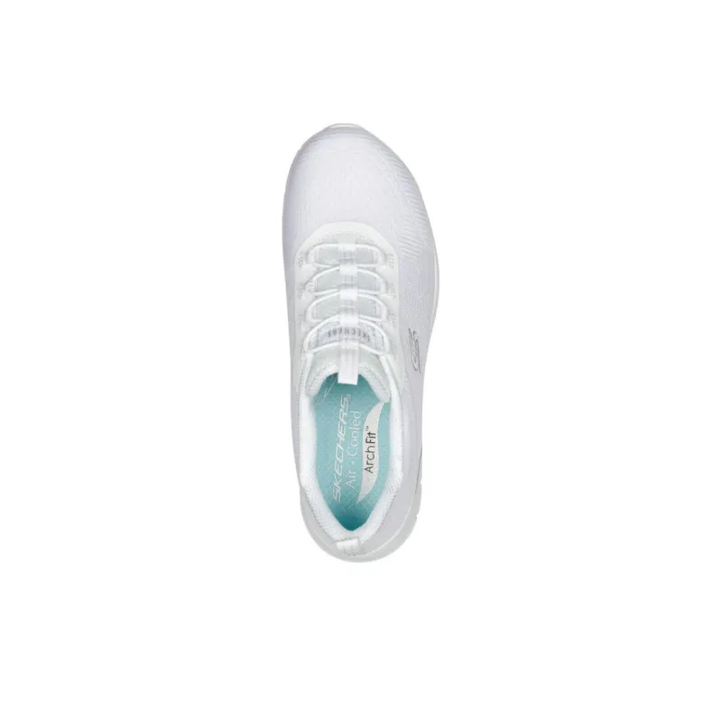 Skechers ARCH FIT VISTA Cushioning Wear-Resistant Low-Top Casual Running Shoes Women's White-3