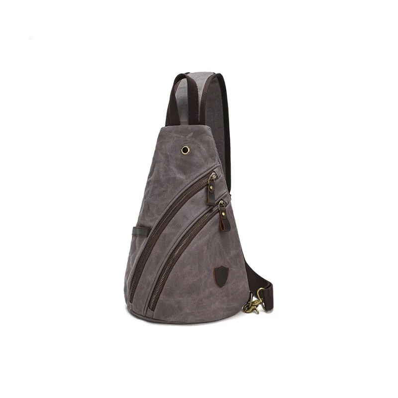 TTaG．baG Batik Canvas With Leather Crossbody Bag Regular Men's Earth Yellow/Khaki/Gray/Green-8