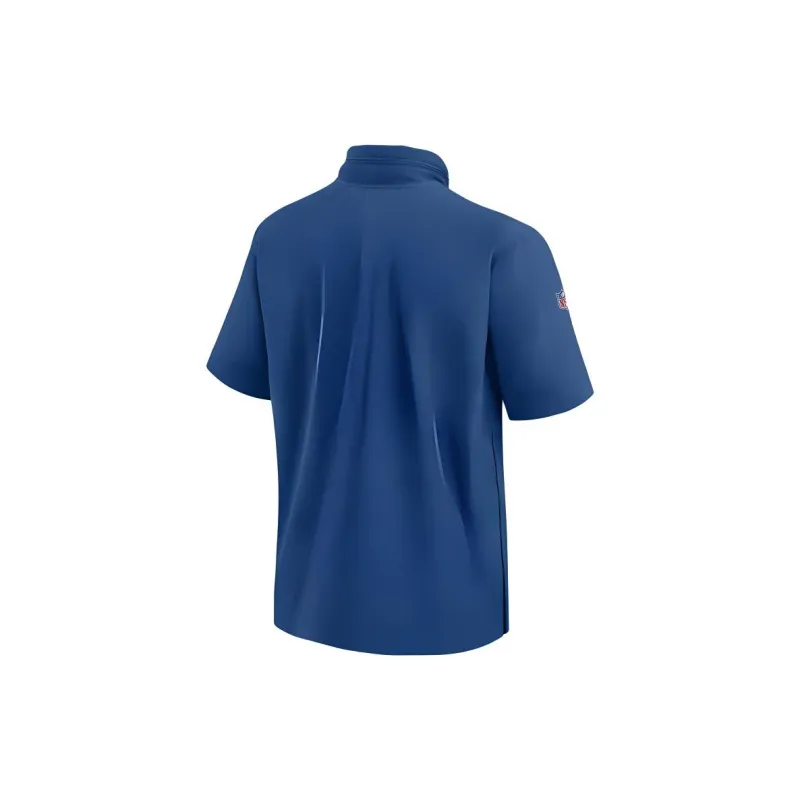 Nike Indianapolis Colts Sideline Coach Men's Nike Nfl 1/2 Zip Short Sleeve Hooded Jacket-1
