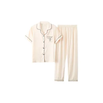 The Story Of The Flower Season Pajama Set Women's White