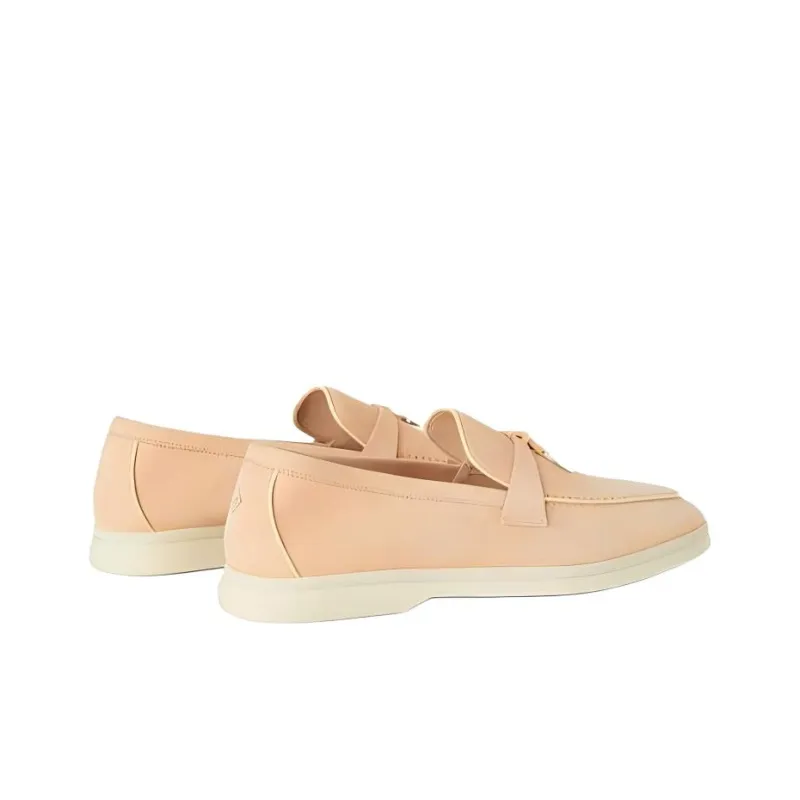 Loro Piana Summer Charms Walk Loafers Women's Pink-5