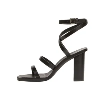 MaxMara Strap Sandals 9cm Women's Black