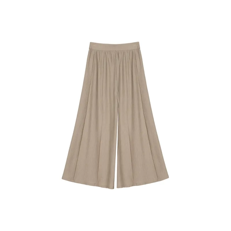 MUKOK Casual Pants Women's Khaki Brown-1