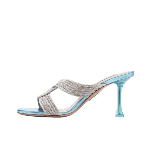 AQUAZZURA Slide Slippers Women's Blue