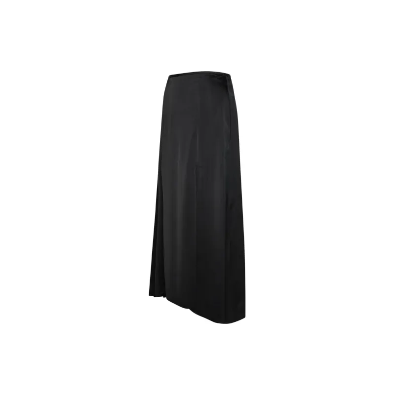 JIL SANDER Midi Satin Skirt-2
