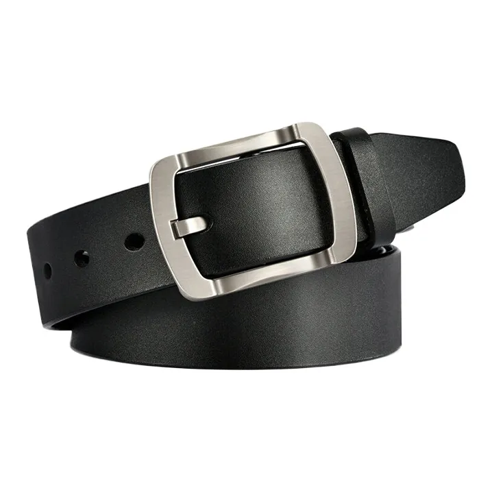 CARTELO Cow Split Leather Belts Men's Width 3.8CM-1