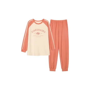 H YXIANG Pajama Set Women's Orange Pink