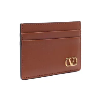 Valentino Cow Leather Wallet, Card Holder Men's Brown
