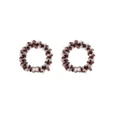 Transparent Thread Hair Ties [Brown] 2 Pcs Set