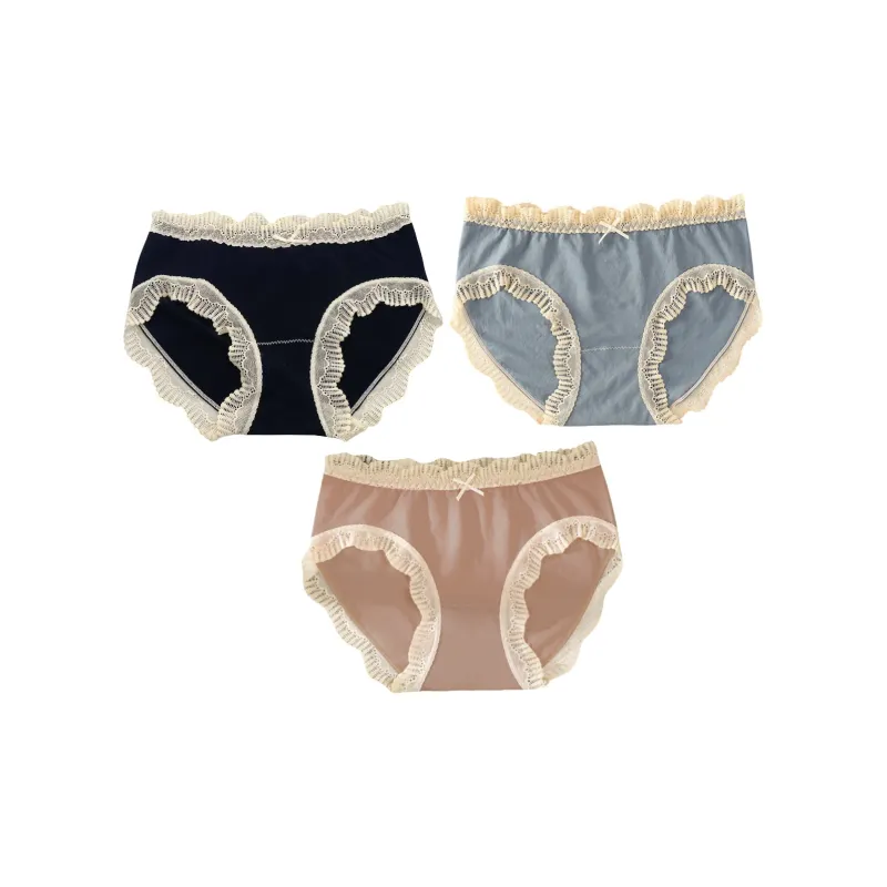 Flowers In Water Underpants Women's 3 Pack-6