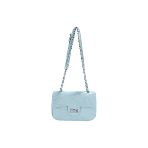JANE KLAIN PU Crossbody Small Square Bag Regular Women's White/Black/Blue