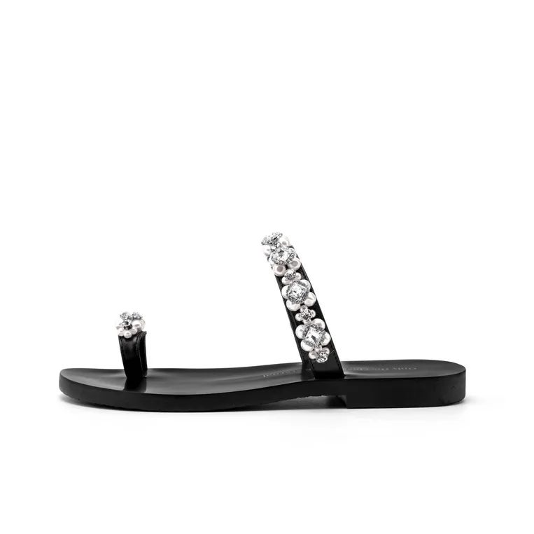 JOOC Slide Slippers Women's Pearl Black-1