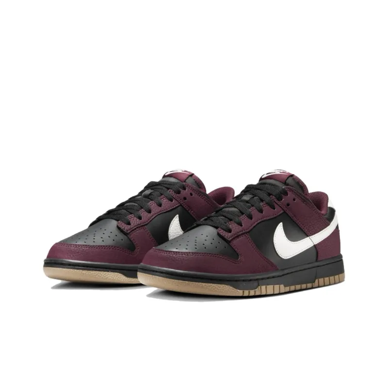 Nike Dunk Low Next Nature Burgundy Crush Black Women's-2