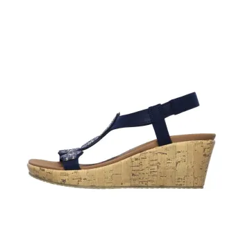 Skechers Cali Beverlee Date Glam Sandal Strap Sandals Medium Heel Women's Blue
