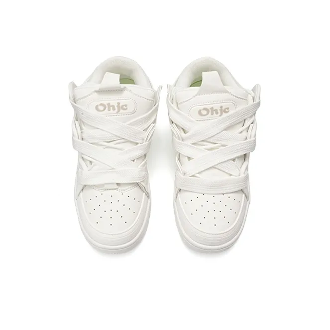 OHJC Slip-Resistant Cushioning Wear-Resistant Lightweight Breathable Low-Top Skateboard Shoes Unisex-3