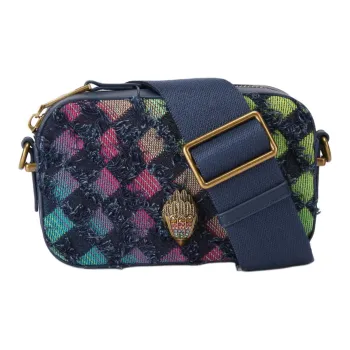 Kurt Geiger London Denim Camera Bag Shoulder Bag Crossbody Bag Small Size Women's Blue & Multicolor