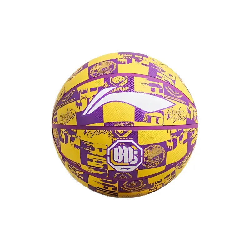 LiNing Rubber Basketball No. 5 No. 6 No. 7 Training Unisex-7