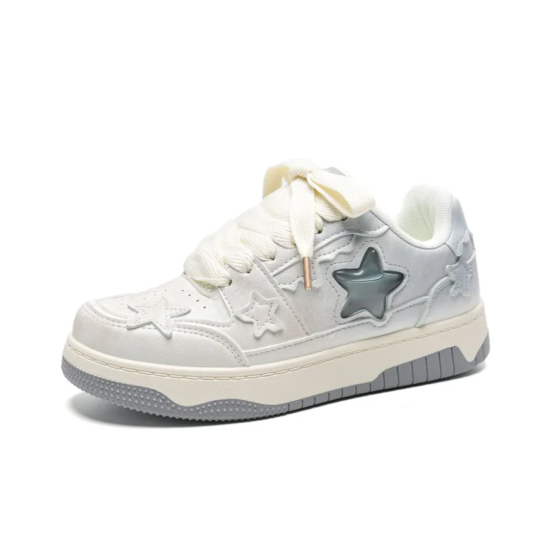 Anime story Casual Shoes Women's Low Top Time Space Gray/Glass Yellow/Emerald Green/Gray Green/Cream Yellow/Cream Blue/Prussian Blue-2