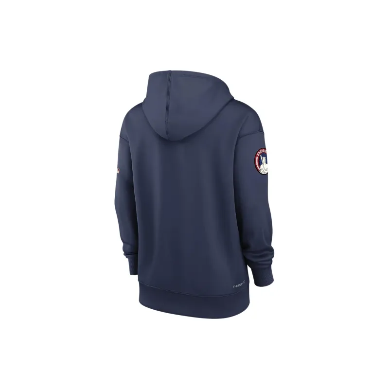 Nike Dri-FIT MLB Pullover Hoodie Sweatshirt Women's Marine Blue-1